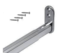 Gedotec Barre de penderie 90-110 cm argent chrome poli | OVAL-TELEMAGIC | 1 kit Barre télescopique extensible 900-1100 mm | 22 x 15 mm acier | tube télescopique flexible pour armoire