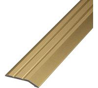 Gedotec Barre de transition compensation de hauteur or autocollante | 1 pièce profilé alu 900 mm | joint de dilatation 2-5 mm | barre de transition sans perçage, 90 cm
