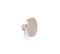 Gedotec Bouton de meuble antique | Bouton d'armoire aspect inox | COMO | métal rond | 1 pièce - Ø 41 mm | pour commodes ou tiroirs - armoires de cuisine & portes | Bouton de meuble avec vis
