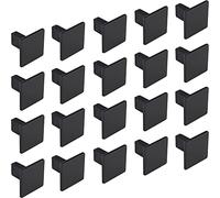 Gedotec Bouton de meuble design noir | Bouton d'armoire antique - Rock |Pour porte métallique carré | Ø 30 mm |Pour armoires à vêtements & cuisine