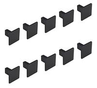 Gedotec Bouton de meuble design noir | Bouton d'armoire antique - Rock | Pour porte métallique carré | Ø 30 mm | Pour armoires à vêtements & cuisine