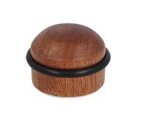 Gedotec Butoir de porte en bois avec caoutchouc amortissant - Couleur sapelli - 1 butoir de porte de qualité supérieure - Herbert - Butée de porte à coller et à visser - Butée de porte au sol