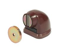 Gedotec Butoir de porte magnétique - Butoir de porte 20 kg - brun | Arrêt de porte pour montage au sol | Arrêt de porte Butoir de sol avec aimant | Aimant de porte au sol extra fort