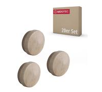Gedotec Cache-Perforations Universel Cache-Perforations en Bois pour Trou borgne Ø 15 mm | Bois Massif érable Naturel | Ø Total 17 mm | Cache-Perforations Ronds à enfoncer