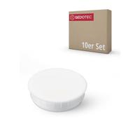 Gedotec Cache-Vis Capuchon | H1118 | Embout de Diamètre 35 mm | Lot de 10 pcs | Bouchon Blanc Trou de Vis et Ecrou | Cache de Tube et Pied de Table, Chaise, Bureau, Cuisine | Cache Trou Plastique