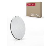 Gedotec Capuchons pour vis Aluminium anodisé D : 13 mm [Autocollant] 20 pièces de Capuchons en Plastique pour vis Capuchons pour Trous de perçage I Cache-vis Autocollant I Capuchons pour vis