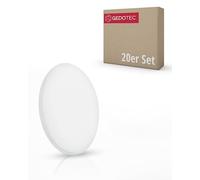 Gedotec Capuchons pour vis Blanc Transparent D : 13 mm [Autocollant] 20 pièces de Capuchons en Plastique pour vis Caches pour Trous de perçage I Cache-vis Autocollant I Autocollants pour Meubles