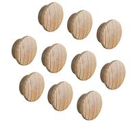 Gedotec Capuchons Ronds pour Trous en Bois - H1137 - Pin Naturel - Capuchons en Bois pour alésage Aveugle de 12 mm de diamètre - Diamètre Total: 17 mm - Lot de 20 - Capuchons pour Meubles et vis