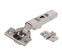 Gedotec Charnière à boîtier pour armoire de cuisine Paumelle d'angle - 71B3550 | Blum Clip Top Amortissement Blumotion | Charnière de porte à boîtier Ø 35 mm à visser