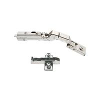 Gedotec Charnière à boîtier Tiomos Mirro | 1 pièce charnière de porte en verre pour portes miroir & portes en verre | Charnière à ouverture automatique | Angle d'ouverture 125° | MADE IN GERMANY