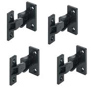 Gedotec Charnière Connecteur de Panneau - Keku AS - Planche de Meuble, Armoire, Placard - Diamètre de Vis 4 mm, Matériel Résistant -100 à +135 ° C - Fixation sans Verrouillage - Plastique -4 Pcs