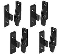 Gedotec Charnière Connecteur de Panneau - Keku EH - Planche de Meuble, Armoire, Placard - Diamètre de Vis 4 mm, Matériel Résistant -100 à +135 ° C - Fixation sans Verrouillage - Plastique -4 Pcs