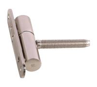 Gedotec charnière de porte bandes de rénovation métal nickelé Charnières de porte à visser - percer | FABRIQUÉ EN ALLEMAGNE | Charnière à visser pour huisseries en bois | 1 pièce