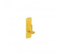 Gedotec Charnière de porte lourde - Bande à visser - Charnière de fenêtre - 1 pièce - Bandes de chargement en acier - 300 mm - Diamètre 13 mm - Bande de porte jaune - Charnières de porte