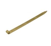 Gedotec Charnière de porte lourde - Bande à visser - Charnière de fenêtre - 1 pièce - Charnières en acier - 600 mm - Diamètre 13 mm - Sangle de porte noire - Charnières de porte