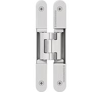 Gedotec Charnière de porte Tecus TE 240 3D dissimulée pour portes en bois émoussé | Bande avec charge maximale 60 kg | Argent mat anodisé | 1 pièce Charnière de porte invisible pour portes de chambre