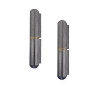 Gedotec Charnière Gond Porte Souder - Charnière en Acier à Soudure pour Porte Métallique, Fenêtre, Armoire, Portail, Meuble en Métal - Gond de Fixation Longueur 80 mm - Capacité Charge 80 kg