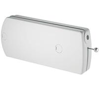 Gedotec Charnière Porte Meuble Enrouleur - Fixation pour Porte à Abattant de Secrétaire, Armoire de Cuisine - pour Volet de 210 à 480 mm - Support 90 kg - 1 pièce - Modèle D-140 N - Blanc