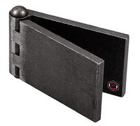 Gedotec Charnière Porte Placard Meuble | 50 mm | 1 Pièce - Charnière pour portes en acier & véhicules | Bande à souder pour portes métalliquesr | Charnière lourde pour portes de jardin & machines