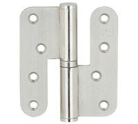 Gedotec Charnière Porte Placard Meuble | Startec H2210 | 1 Pièce | Acier Inox | Charnière Avec Butée: DIN Droite | Capacité charge 68kg | Paumelle à visser pour portes intérieures non feuillurées