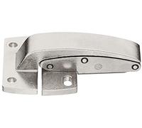 GedoTec® Charnière rabattable à visser, charnière centrale pour ferrures à rabat Senso, bande centrale pour clapets en bois et aluminium, en acier nickelé, ferrures pour meubles