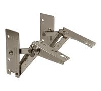 Gedotec Charnière rabattable - Grass Kinvaro T-57 | 1 paire de ferrure rabattable gauche + droite - métal nickelé | Pivotement vers le haut automatique avec 240 N