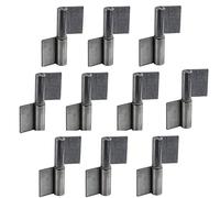 Gedotec Charnières à souder | 10 pièces | Pour portes métalliques | Hauteur 50 mm | DIN gauche