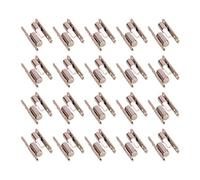 Gedotec Charnières à visser | Rénovation - à visser sur portes intérieures | Acier Nickelé | Technologie de palier lisse sans entretien | Charnières de porte à visser | 20 Pièces