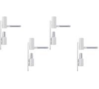 Gedotec Charnières - Paumelles de rénovation Charnières de porte en acier massif - blanc | P50 | 2 pièces de paumelles à percer dans les fenêtres et les portes (Lot de 2)