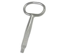Gedotec Clé carrée Easy | 1 pièce - Clé à mandrin pour serrure à cliquet | Clé en zinc moulé sous pression 8 x 8 mm | Portes ou armoires en métal | Ferme-porte - Clé de nouveau bâtiment