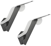 Gedotec Console pliante pour armoire de cuisine | 1 ensemble - Support rabattable anthracite | Modèle C 1,3-7,1 kg | Kit complet de charnières pliantes | Charnières pour table pliante