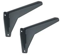 Gedotec Console pour charges lourdes | 2 pcs - support d'étagère angulaire | MIRA Strong | longueur 480 mm | capacité de charge 500 kg par paire | support d'étagère en acier massif gris