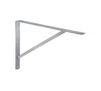 Gedotec Console pour Charges Lourdes | Athena | Profondeur 600 mm | 1 Pièce - Support d'étagère pour montage mural | Acier Massif | Support pour charges lourdes argenté | Capacité de charge 300 kg