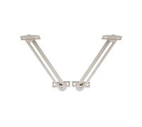 Gedotec Console rabattable - support d'abattant avec blocage | 1 kit Charnière rabattable 150 mm - butée les deux | CLAPPY+ | Charnières rabattables Ferrure d'abattant pour meubles