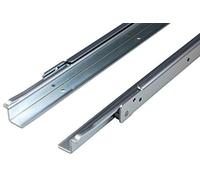 Gedotec Coulisse de Tiroir | FR206 | 800 mm | 1 Paire - Coulisses pour armoires cuisine | Acier Galvanisé | Coulisse à Galets | Coulisse Partielle | Montage en applique | Capacité charge 100 kg