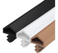 Gedotec Coupe-courant d'air pour porte de chambre M 680 | 1 rouleau - joint pour cadre de porte | longueur : 25 m | largeur de la feuillure : 12 mm | joint de porte plastique TPE souple PVC blanc