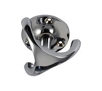 Gedotec Crochet de Plafond Tournant Rotatif - Pantos Triple Crochet de Suspension pour Plafond ou Meuble, Cuisine, Chambre - Design Moderne - Plaque 50mm à Visser - Hauteur 38mm - Laiton Chromé