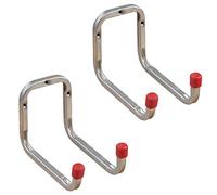 Gedotec Crochet Mural | DUO | Profondeur: 173 mm | 2 Pièces - Crochet universel 2x | Acier Galvanisé | Crochet de rangement à visser | Support d'appareils en métal Crochet d'échelle Garage