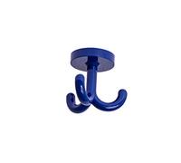 Gedotec Crochet Rotatif Mural, de Plafond pour Vêtements | KITA | Patère pour Porte Manteaux, Serviette, Peignoir | Meuble, Armoire, Chambre Enfant | Accessoire d'Accroche en Plastique | Bleu |1 Pcs