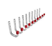 Gedotec Crochets Muraux | Dimensions : (A x L) 80 x 120 mm | 20 Crochets de fixation à visser | Acier Galvanisé | Capacité charge: 45 kg | Crochets métalliques en forme de L