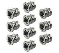 Gedotec Douilles à visser | Douille à visser en métal avec bord couvrant | M8 x 13 mm | Ecrou à visser Acier Galvanisé | Vis à six pans creux avec entraînement : Six Pans Creux | 100 Pièces