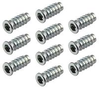 Gedotec Douilles à Visser | M6 x 24 mm | 100 Pièces | Ecrou à visser Acier Galvanisé | Douille à visser en métal avec bord couvrant | Vis à six pans creux avec entraînement : Six Pans Creux