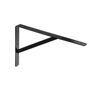 Gedotec Equerre charge lourde ATHENA 1 piece - profondeur 500 mm - console de charge lourde Noir - support mural capacite 300 kg - equerre metal massif - support d'etagere