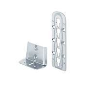 Gedotec Equerre Reglable en Metal pour Lit - Équerre de Fixation et Assemblage pour Cadre de Lit à Lattes et sa Barre Centrale - Pièce de Raccord pour Meuble - Construction Renforcee-Acier-1 Pièce