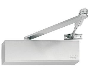 Gedotec Ferme-porte à tige - Montage du ferme-porte supérieur - Équiper les ferme-portes supérieures - Dorma TS 71 EN 3-4 - Avec barre normale - Argenté - Angle d'ouverture 180° - Ferrures de