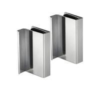 Gedotec Fermeture à pression magnétique chromée polie - H6058 | 2 pièces plaque magnétique avec poignée à tirer | loqueteau à pression longueur : 40 mm