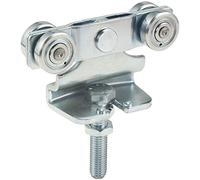 Gedotec Ferrure de Porte Coulissante | Rouleau Agrar 373 | Double Paire de Roulettes Réglable en Hauteur pour Portes Coulissantes sur Rails en Acier Galvanisé | Roulettes Profil 300 | 1 Pièce