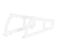 Gedotec Ferrure inclinable armoires à chaussures Étagère chaussures 1 compartiment | Raccord tournant plastique blanc Charnière de meuble - mécanisme de fermeture tiroirs portes - 1 pièce