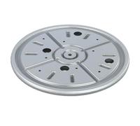 Gedotec Ferrure rotative à 360° pour charges lourdes - Diamètre : 282 mm - Plateau tournant en acier noir - Charge maximale : 300kg - Anneau rotatif à visser pour meubles - 1 pièce - Couronne rotative