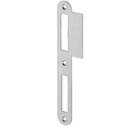 Gedotec Gâche nickel argent | 1 pièce gâche à encastrer porte de chambre | gâche à languette droite DIN gauche | rénovation pour huisserie en bois